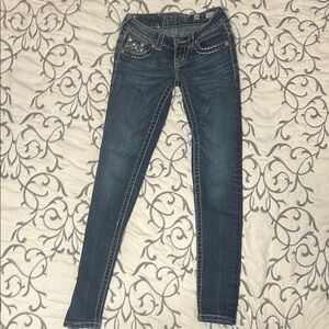 Miss Me Dark Blue Skinny Jeans